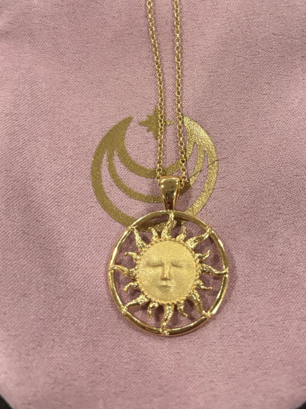 Jane Win Sun Pendant Necklace